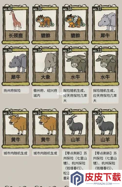 江南百景图野生动物究竟藏身何处