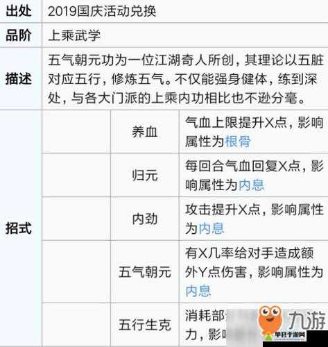 烟雨江湖五气朝元功究竟该赐予何人？最适合的角色究竟是谁？