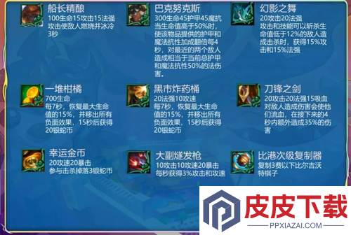 云顶之弈s16比尔吉沃特黑市装备有哪些