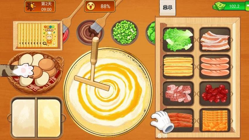 可爱煎饼小摊游戏
