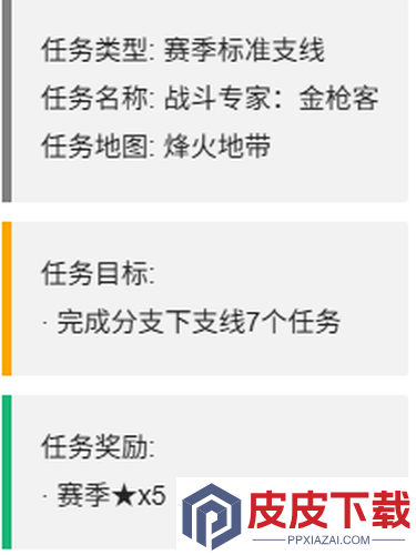 三角洲行动S7赛季金枪客任务一览