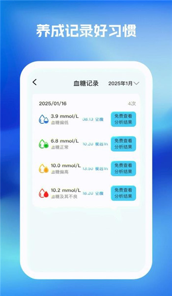 血糖血压随心记app